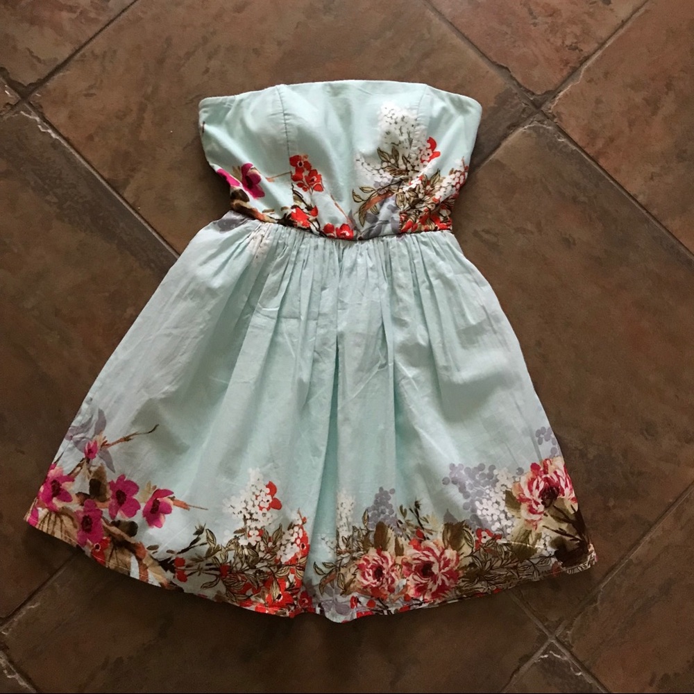 Host pickCity Studio strapless mint spring dress